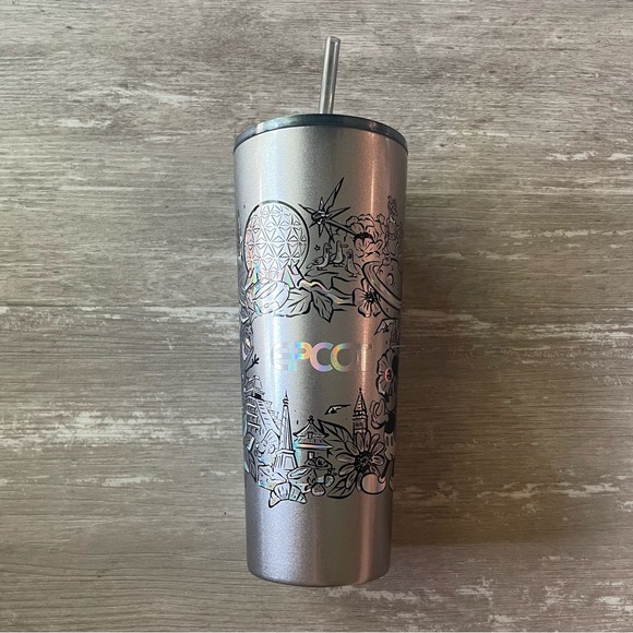 Starbucks Other - NWT Disney Parks Epcot Tumbler Cup Starbucks Figment Olaf Park Icons WDW *read*